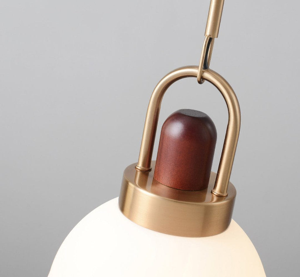 Full Moon Arc Glass Pendant Lamp