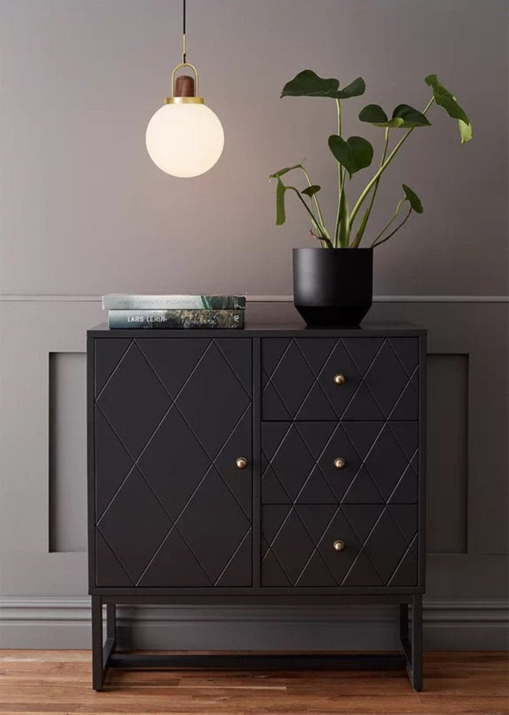 Full Moon Arc Glass Pendant Lamp