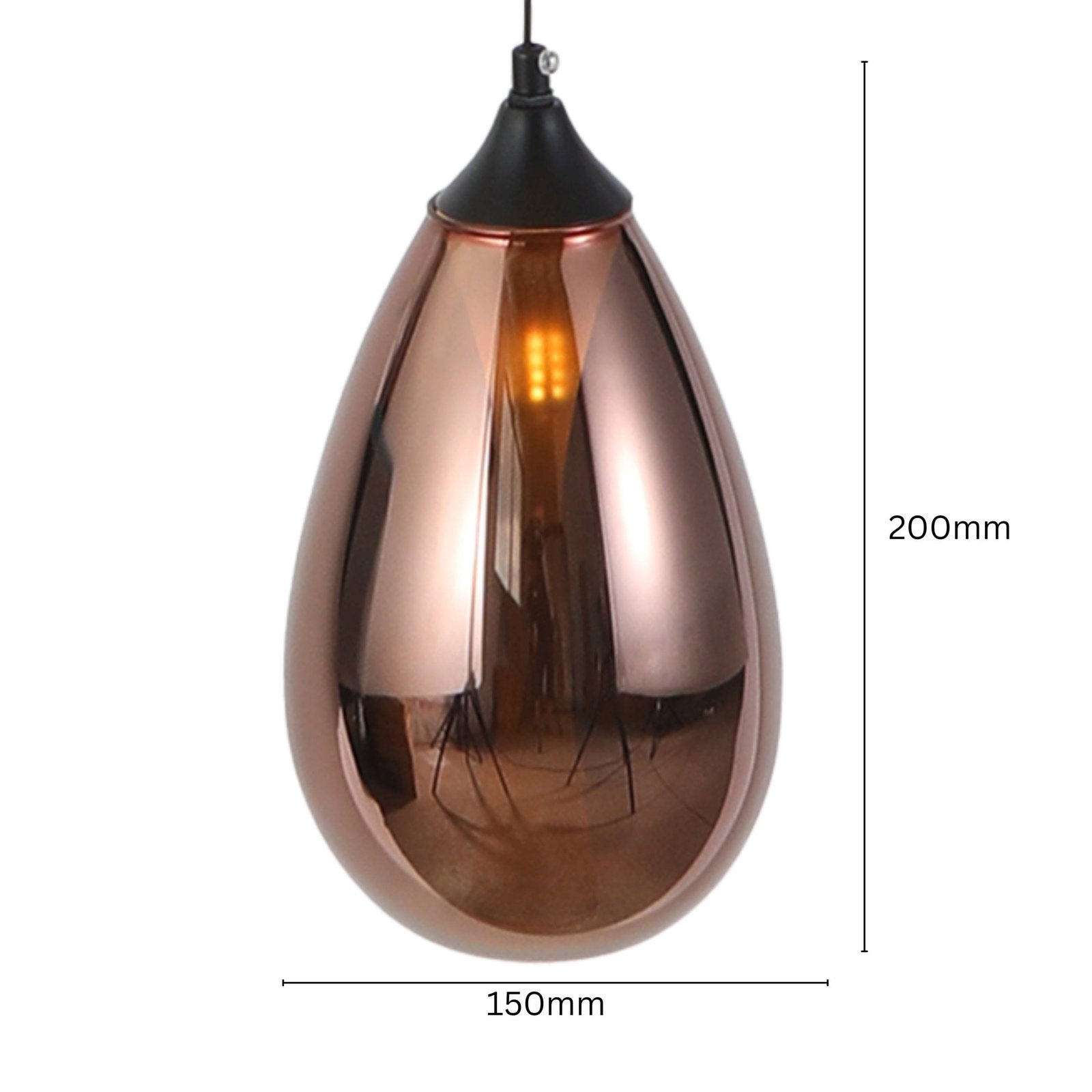 Aurora Droplets of Incandescence (Rose Gold)