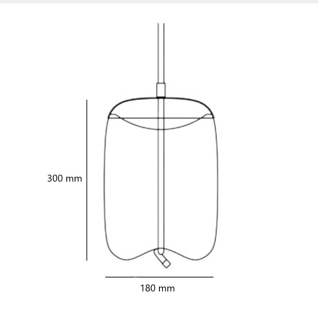 Aurorae Smoked Cluster-5 LED Glass Chandelier