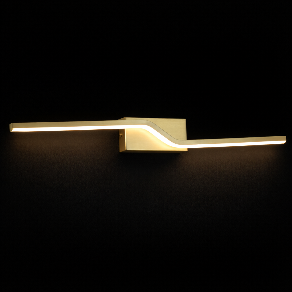 LumaWave Modern Gold LED Wall Light