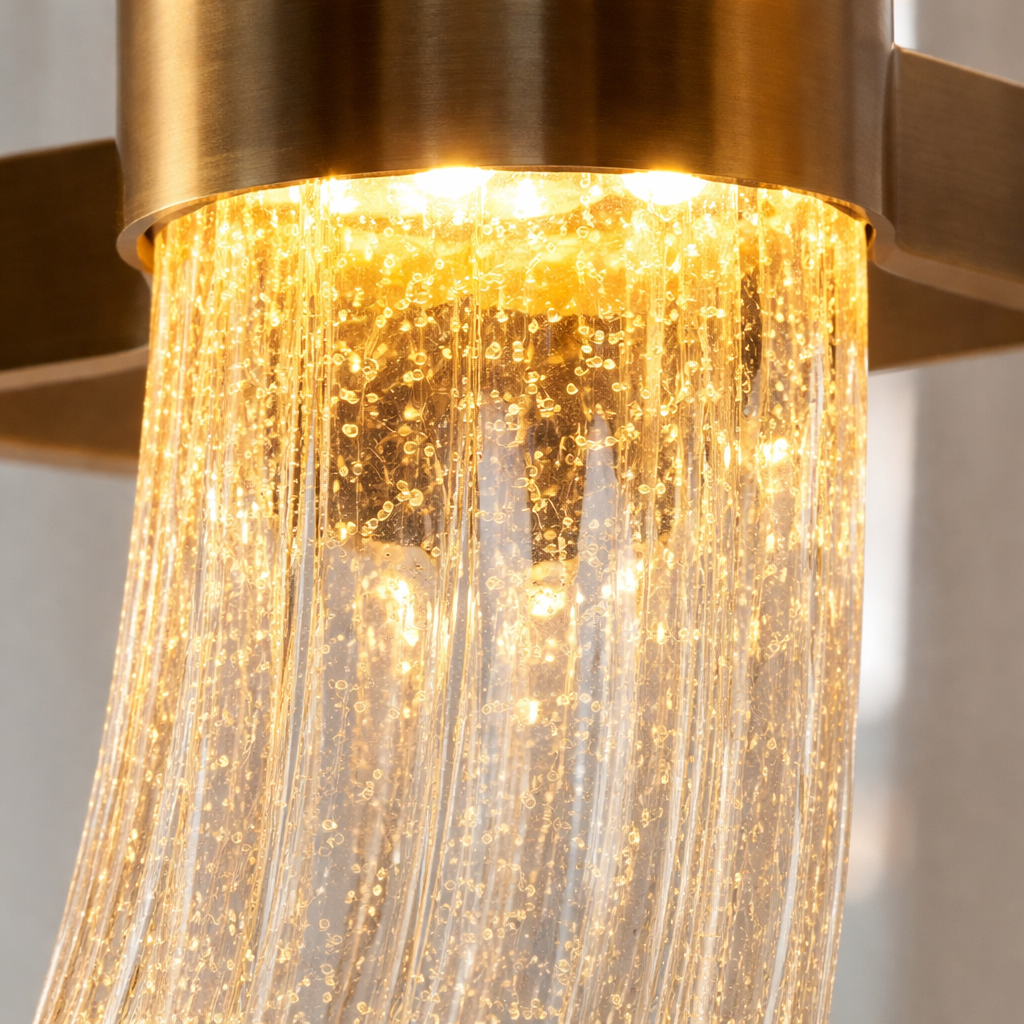 Aurelia Gold Crystal Linear Chandelier