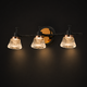 LumiTwist Triple Crystal Vanity Wall Light