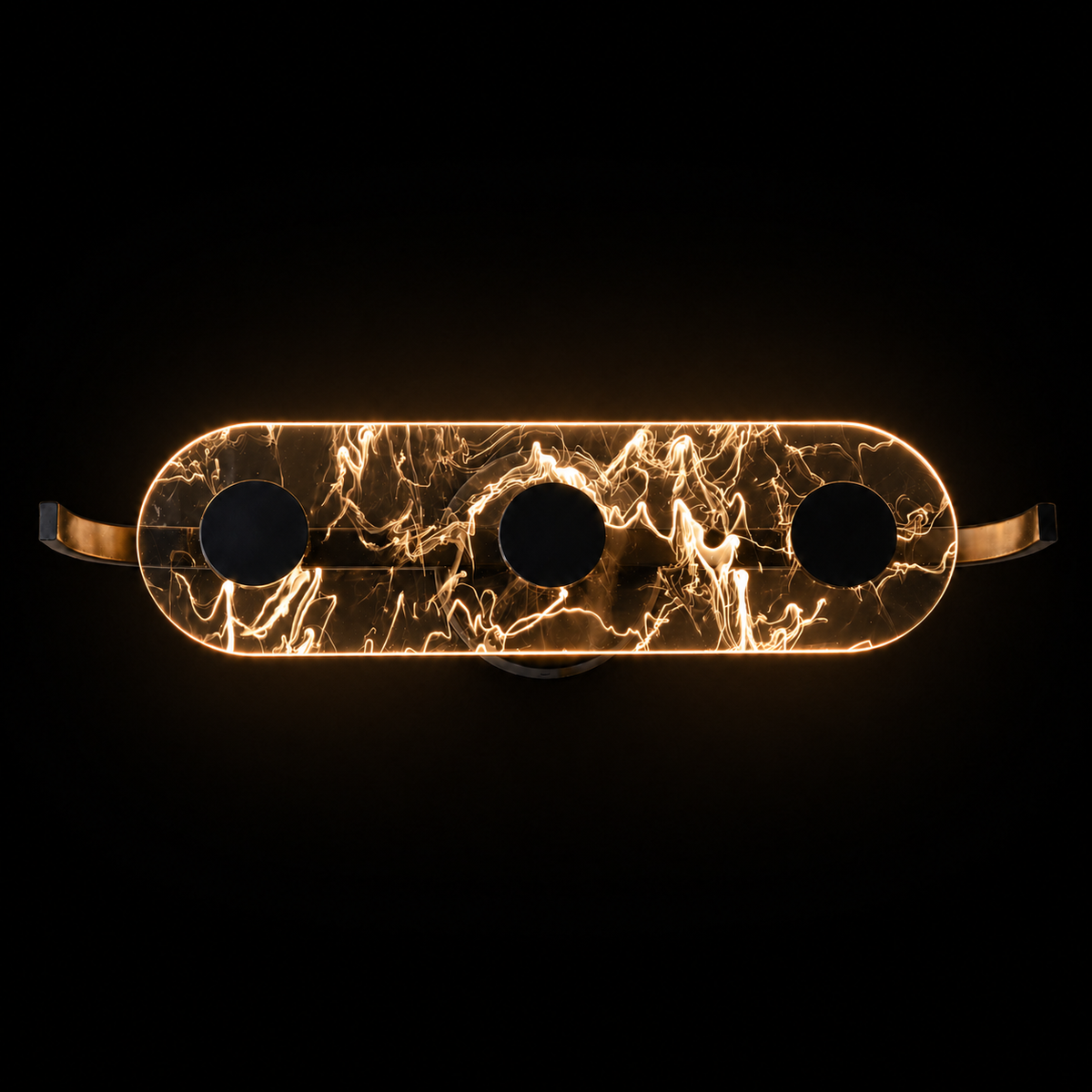 Luminara 3-Ring LED Wall Light