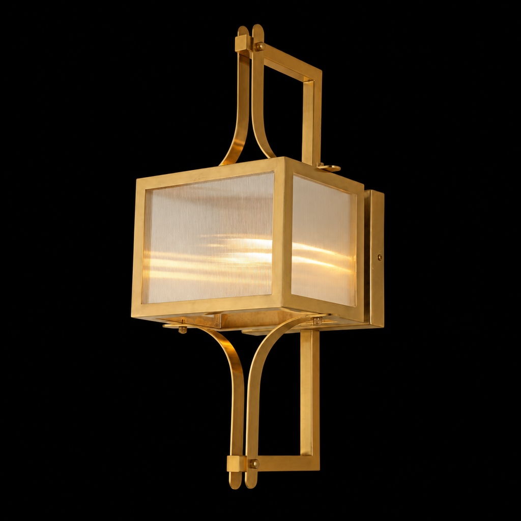 Monarch Brass Lantern Wall Sconce