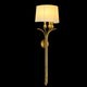 Aurelia Classic Gold Wall Light with Fabric Shade
