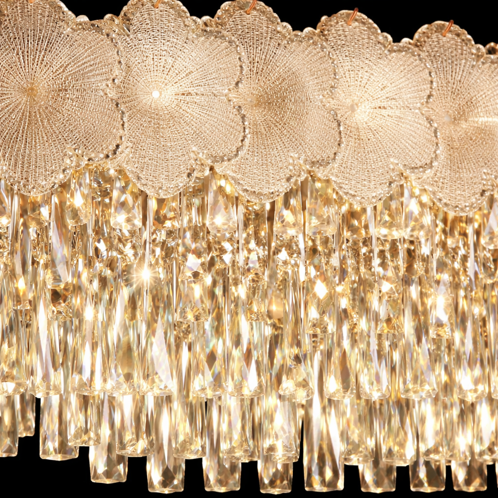 Elara Crystal Bloom Chandelier