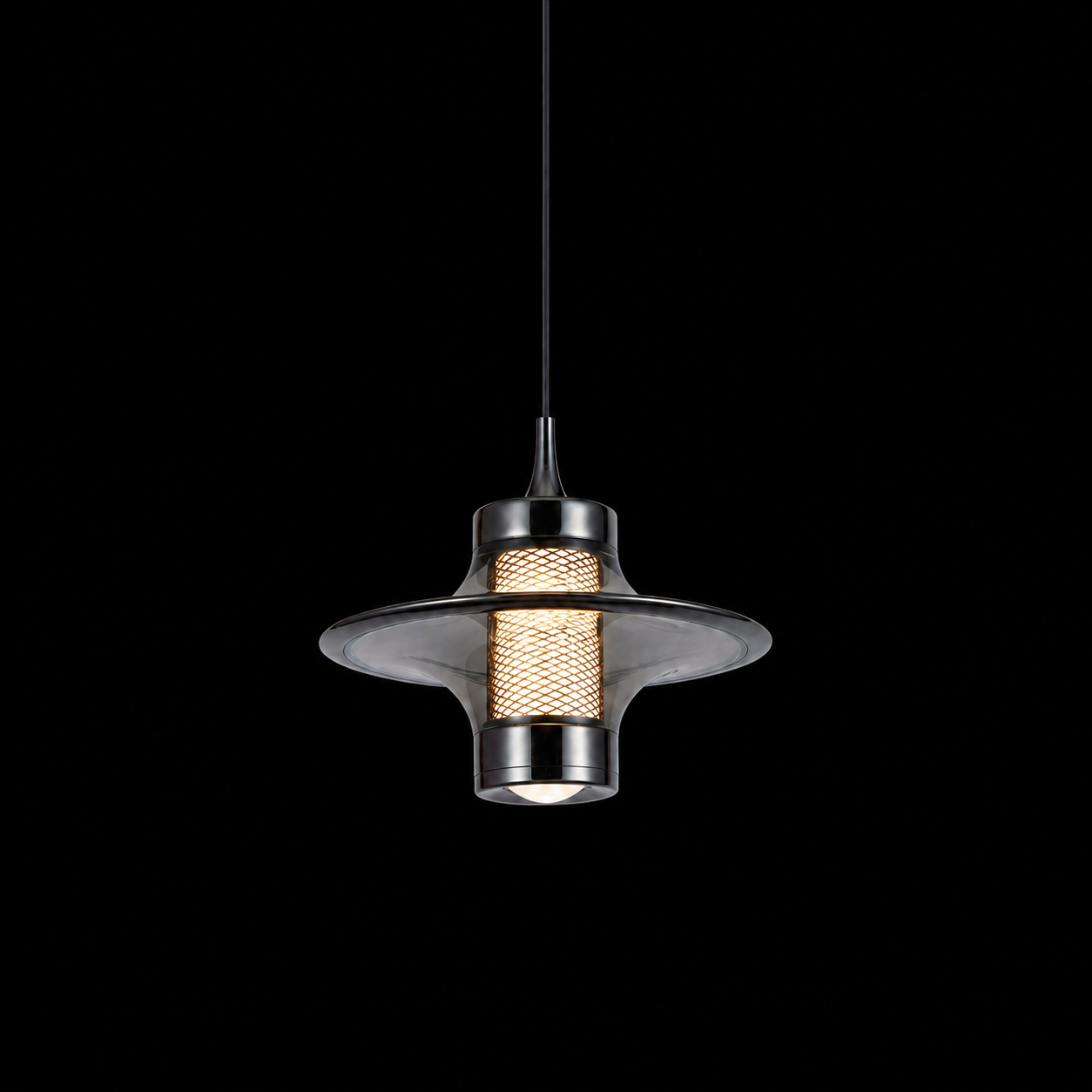 Aetheris Halo Mesh Pendant