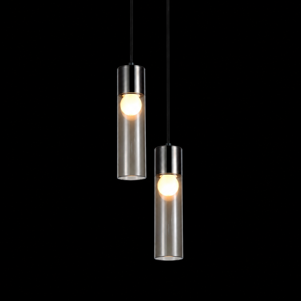 Modern Double Cylinder Hanging Light