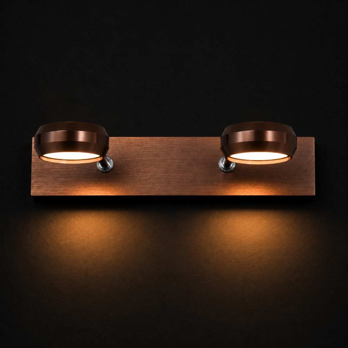 Modern 2-Head Round Wall Spot Light