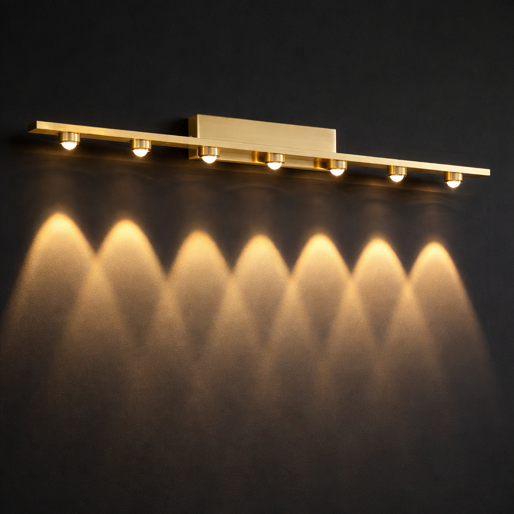 Luxora Seven Beam Wall Light