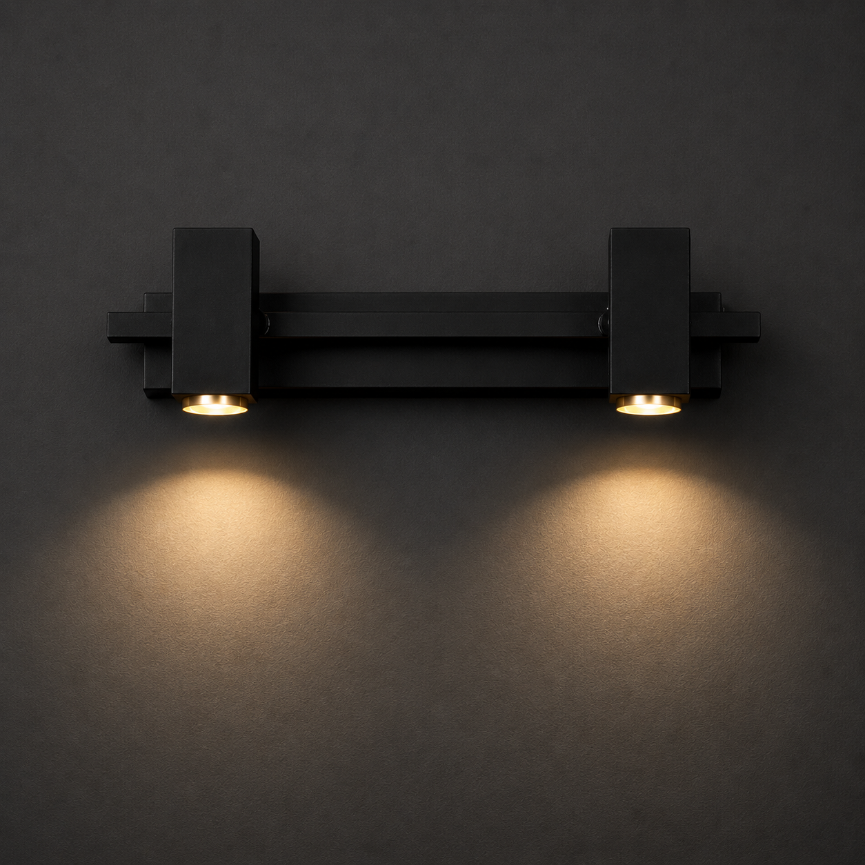 Noir Linear Duo Wall Spotlight