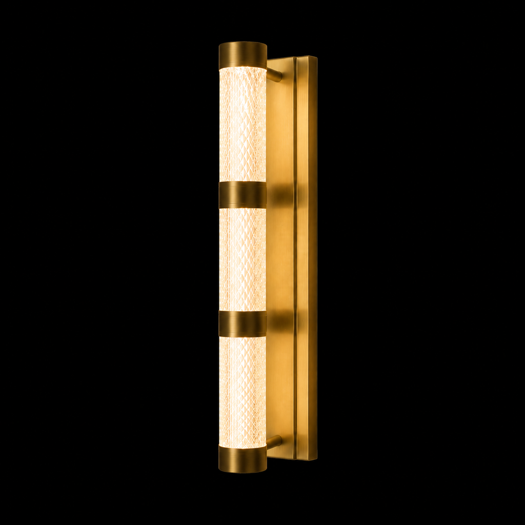 Veyra Triple Crystal Wall Sconce