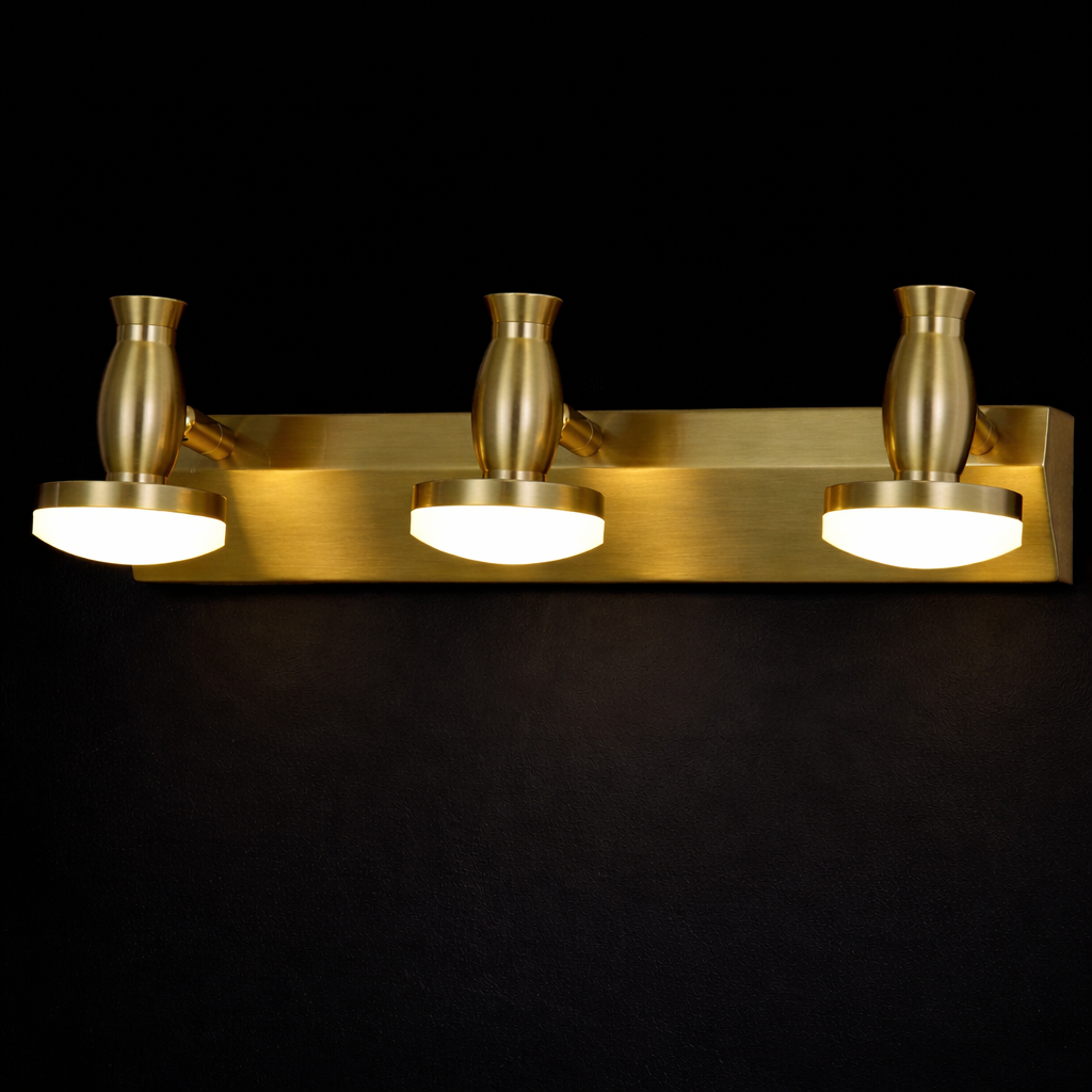 Orion Brass 3-Head Wall Light