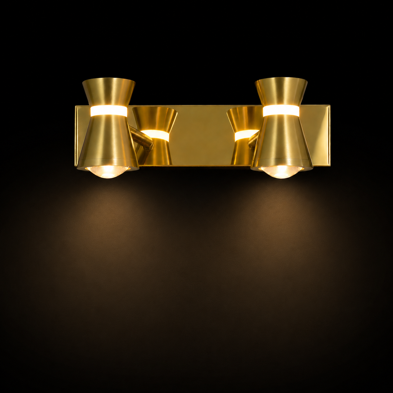 Vespera Duo Gold Mirror Lamp