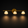 Vespera Brass Triple Wall Lamp