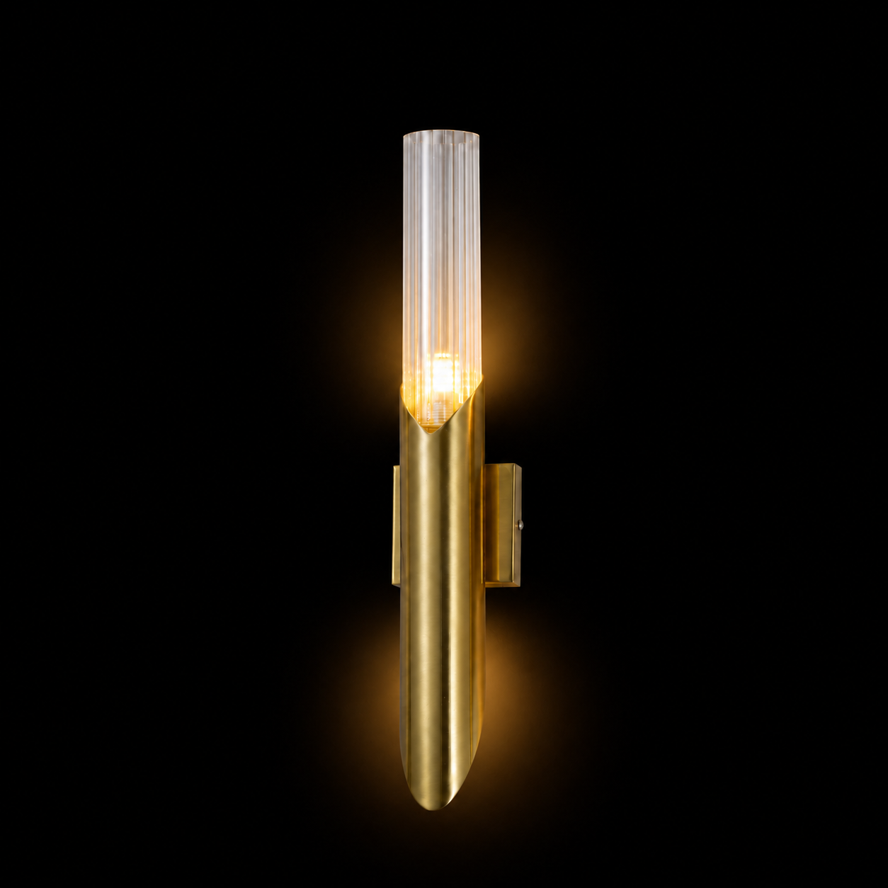 Solenne Reed Brass Wall Sconce