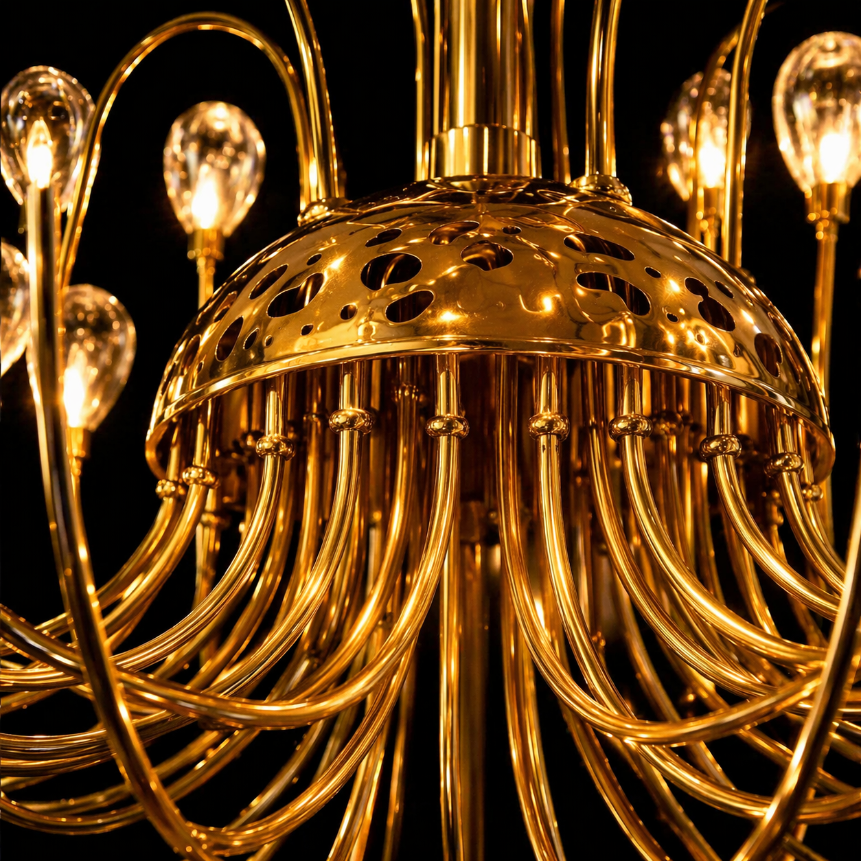 Teardrop Crystal Rope Chandelier