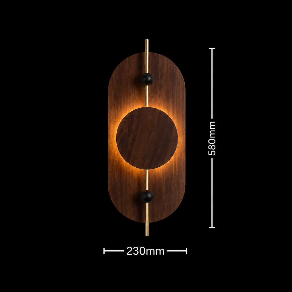 Arbor Zenith Wooden LED Wall Lamp