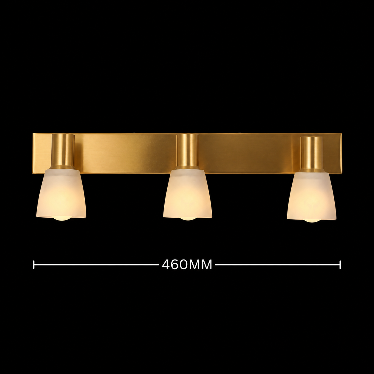 Lumina Echo Modern Brass Vanity Mirror Light