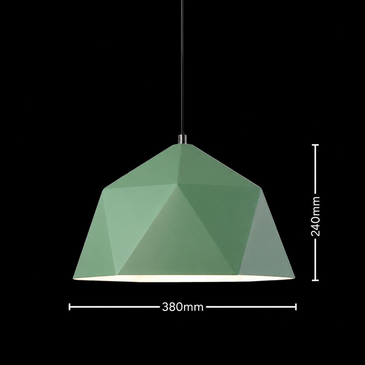 GeoMint Modern Geometric Polygonal Pendant Lamp