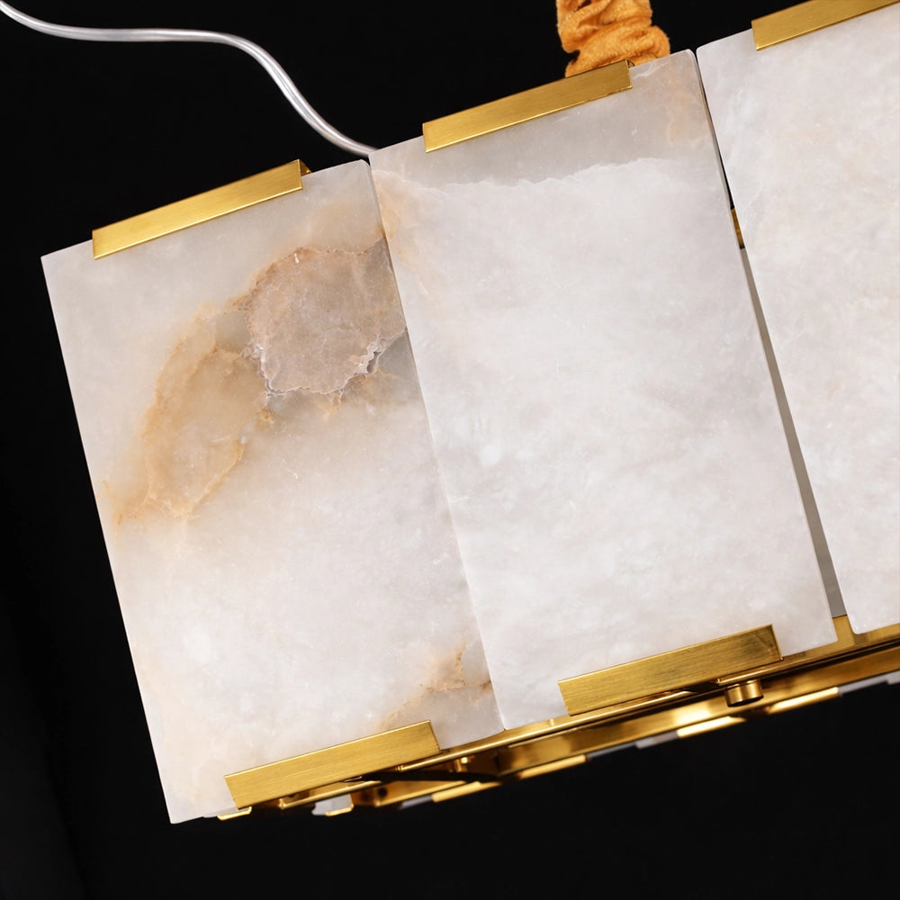 Aurelia Marble Linear Chandelier