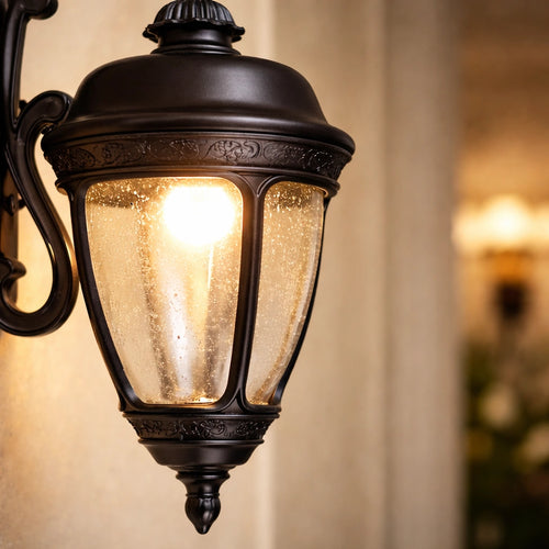 Scroll Arm Outdoor Wall Lantern Light