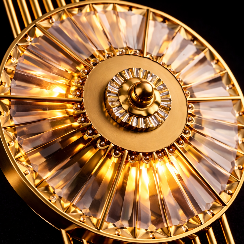 Crystal Sunburst Wall Light