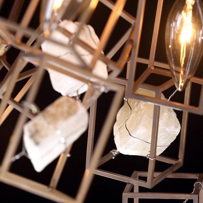 Highland Arc Linear (Iron, Stone) Chandelier