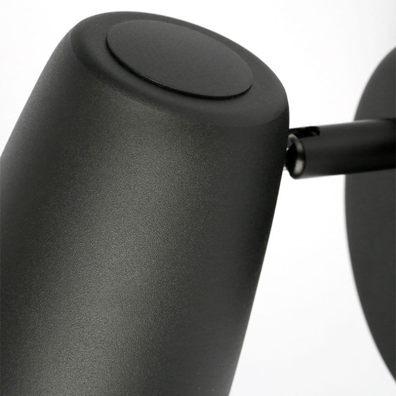 Sculpted Chic Black Wall Lamp