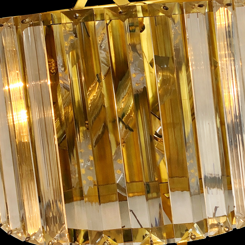 Leaf Crown Crystal Wall Light