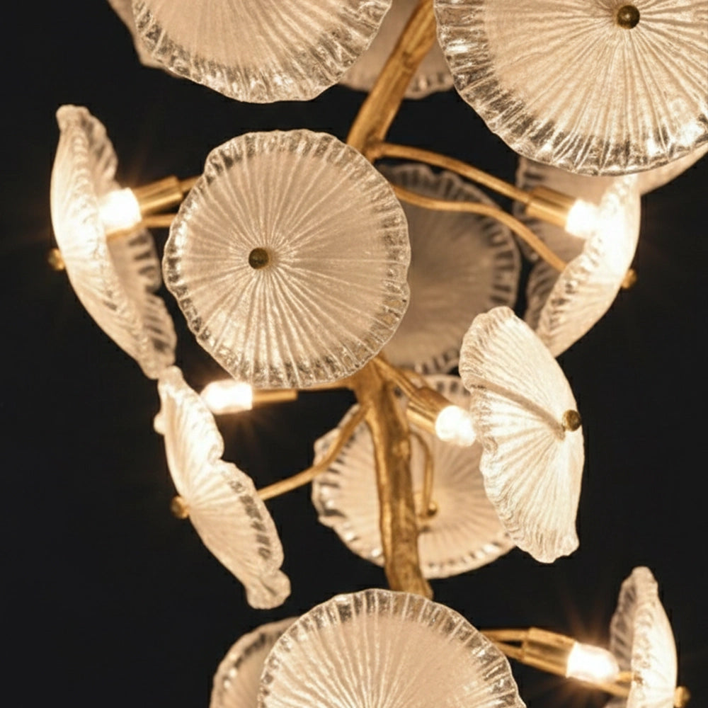 Vertical Saucer Cluster Wall Chandelier