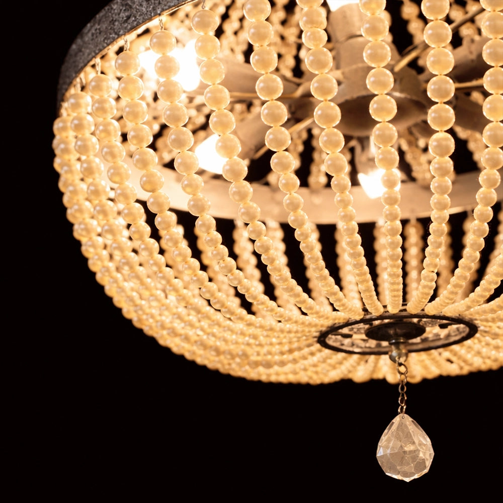 Antique Beaded Cone Chandelier