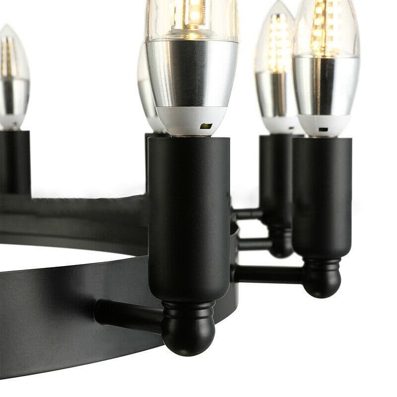 Twin Tier Iron Chandelier
