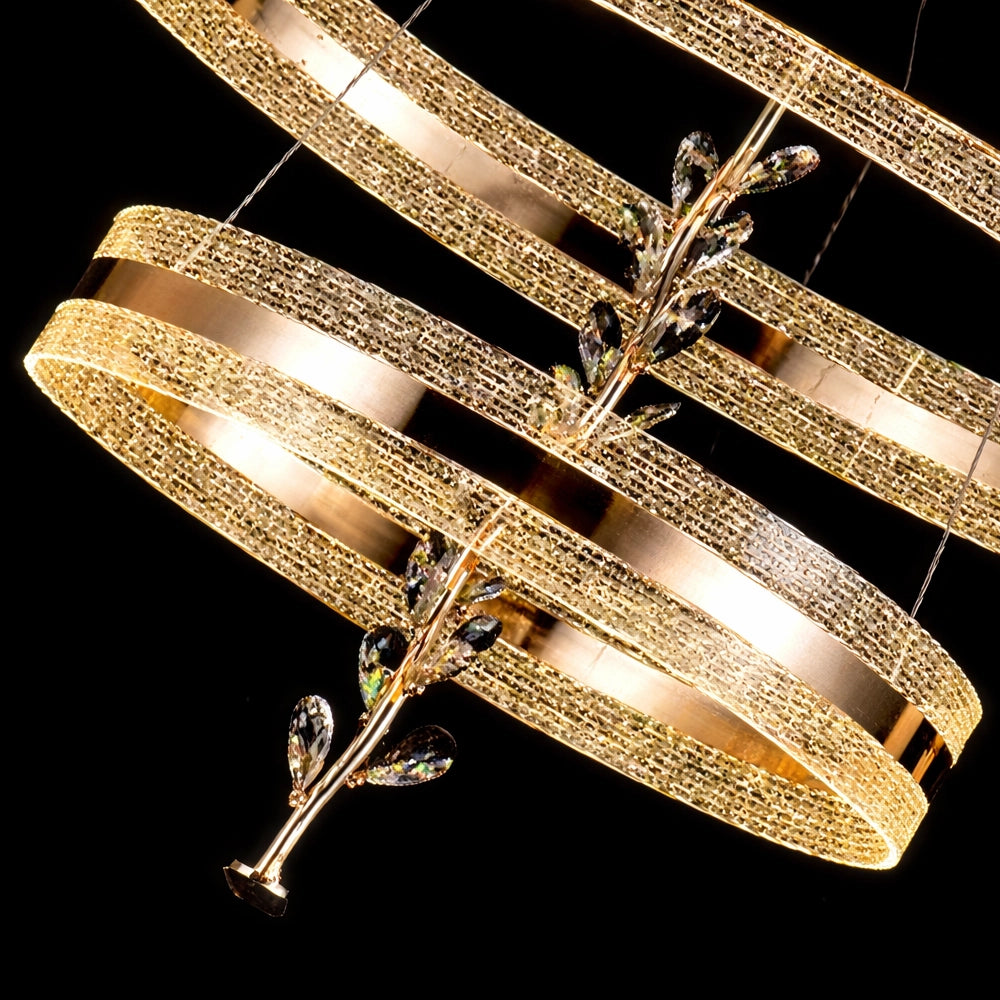 Orion Orbit Dual Ring LED Chandelier