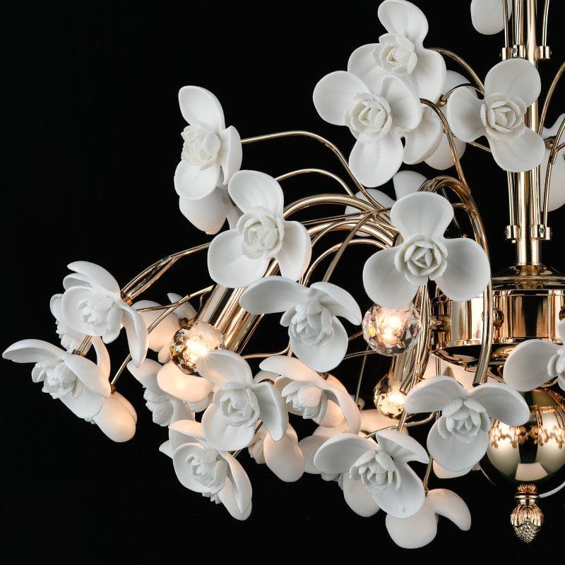 Vanilla Whisper Ceramic Chandelier