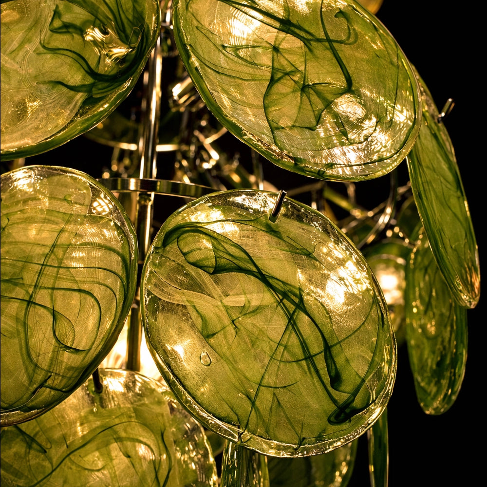 Verdant Halo Disc Chandelier