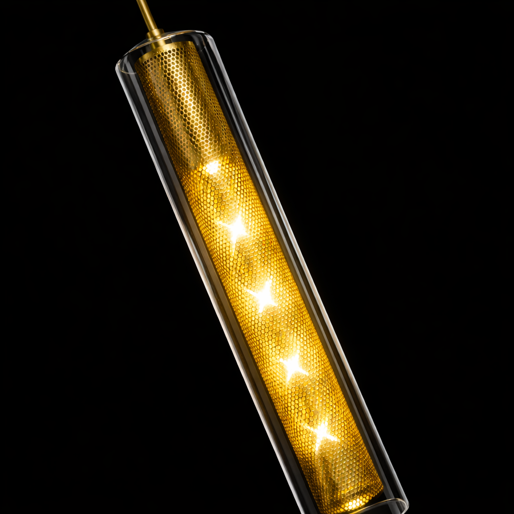 Luminara Glass Column Wall Sconce
