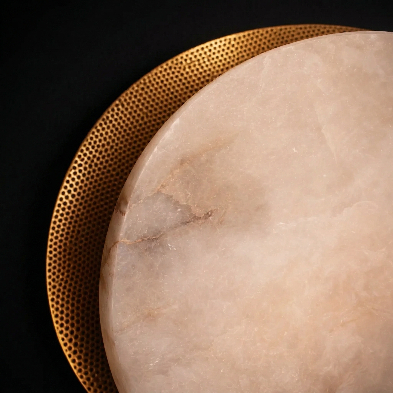 Orbital Marble Halo Wall Sconce