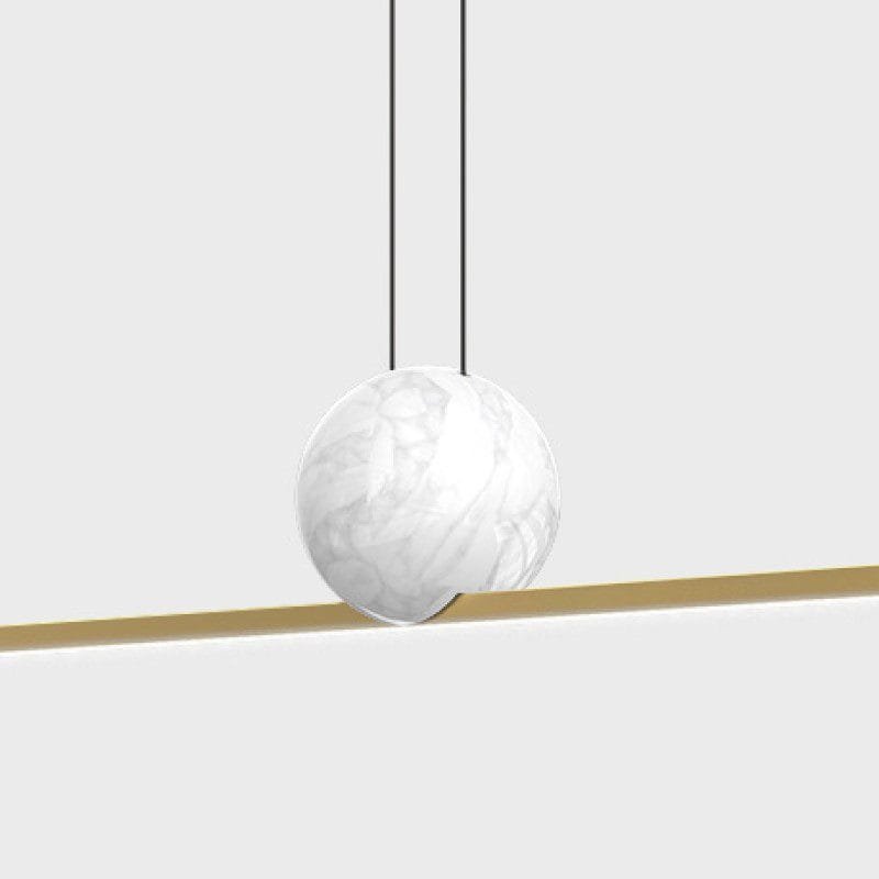 Fine Line Marble Hanging Light