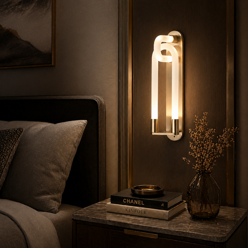 Sculpted Ties LED Wall Lamp