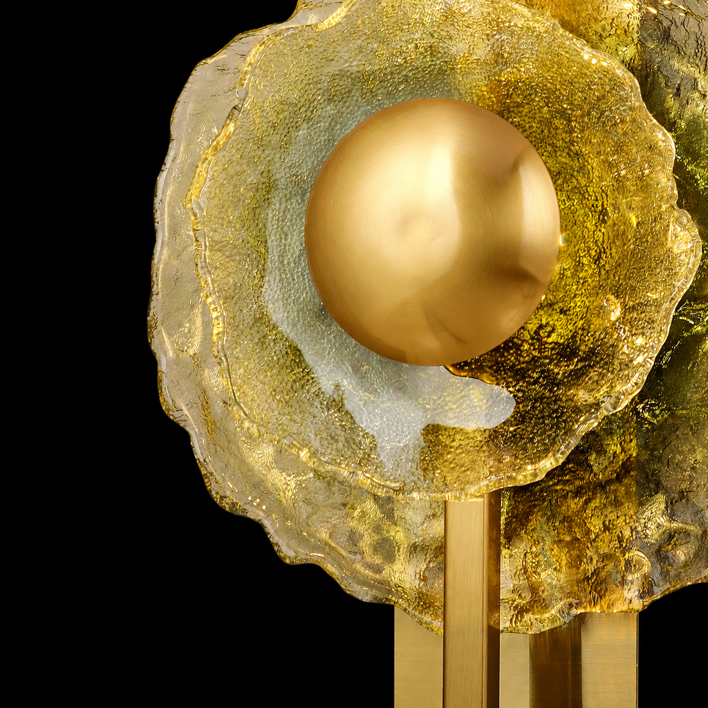 Terra Radiance Modern Textured Glass Wall Lamp