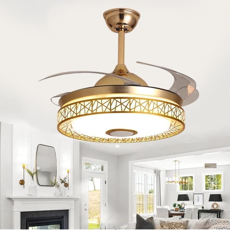 Seagull (with Lamp &amp; Bluetooth Speaker) Ceiling Fan | 38W BLDC Motor | 1220mm | Metal Body