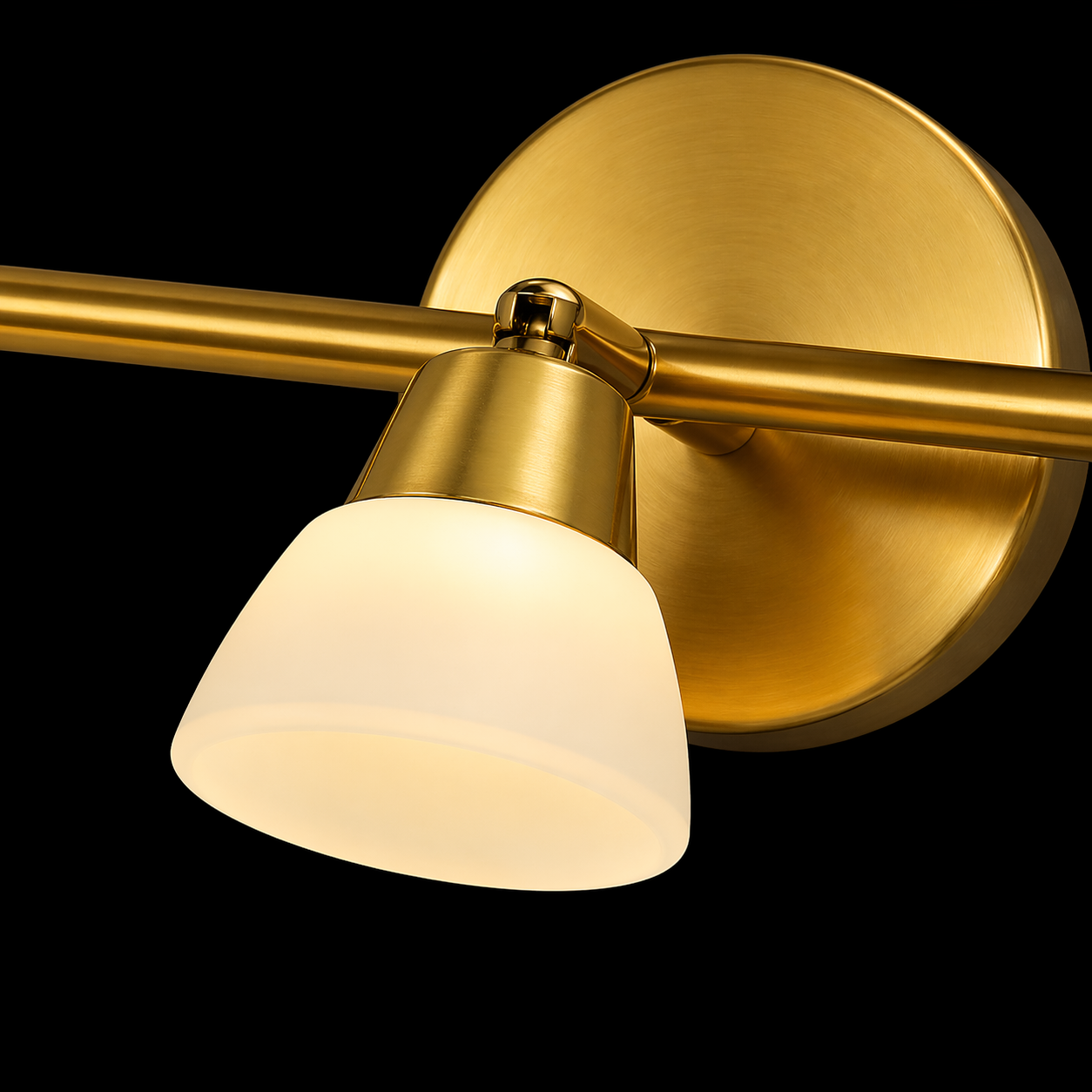 Vespera Brass Triple Wall Lamp