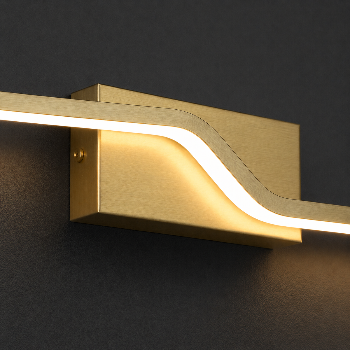LumaWave Modern Gold LED Wall Light