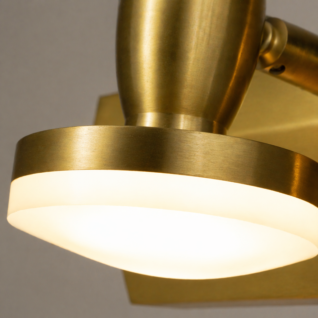 NovaTilt Brass Wall Sconce