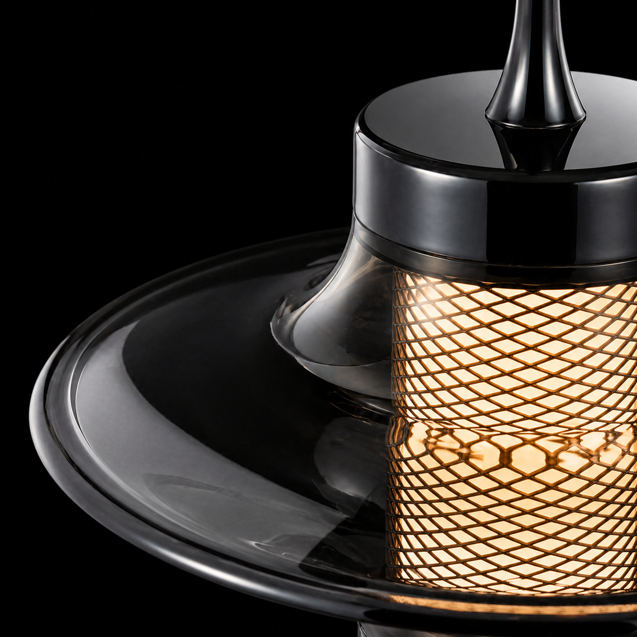 Aetheris Halo Mesh Pendant