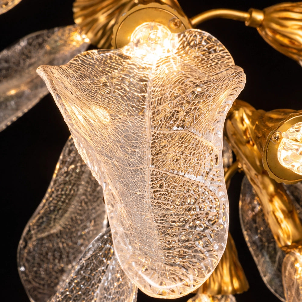 Gilded Zephyr Leafburst Chandelier