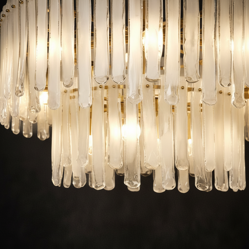 Ivora Tiered Glass Chandelier