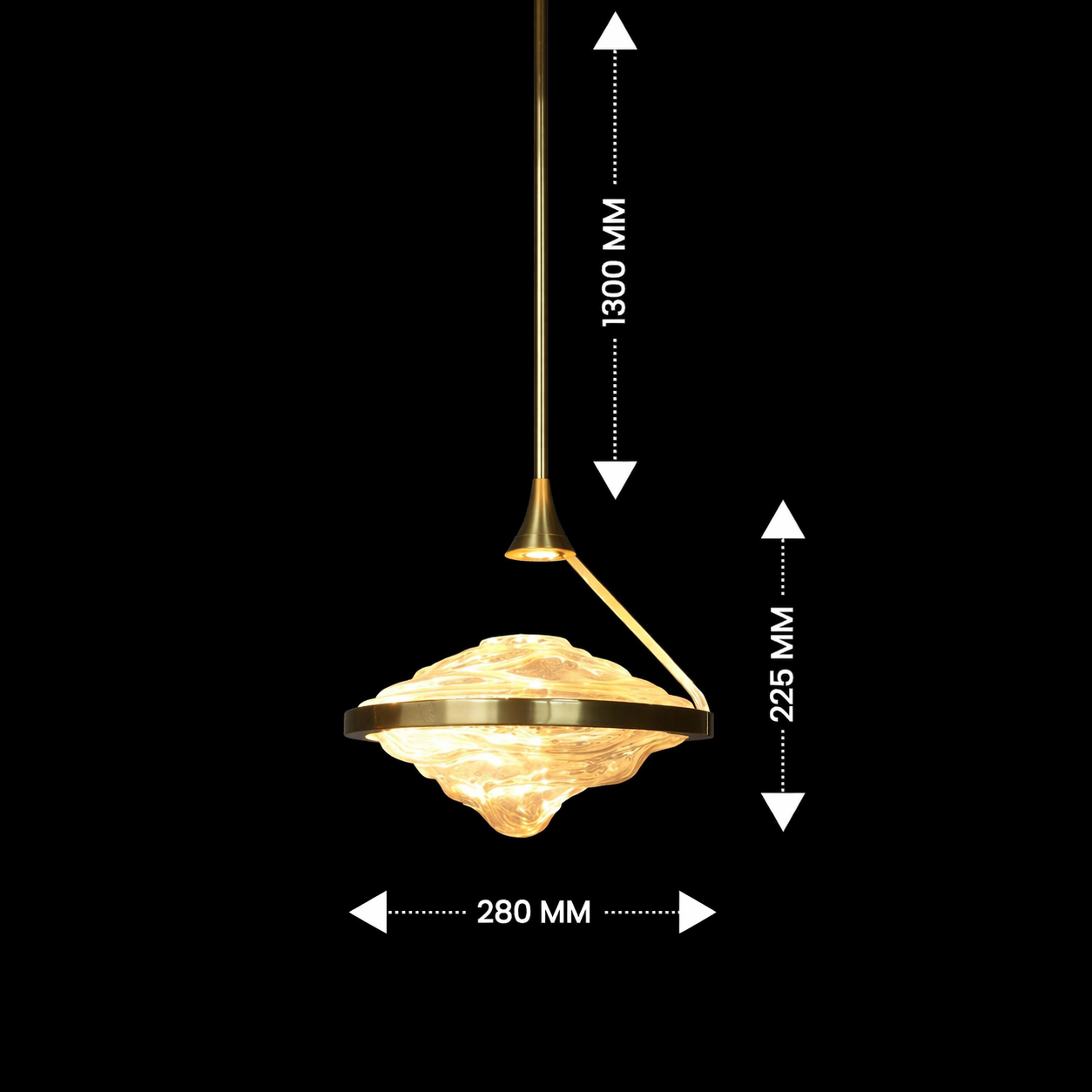 Gilded Frost Pendant Chandelier